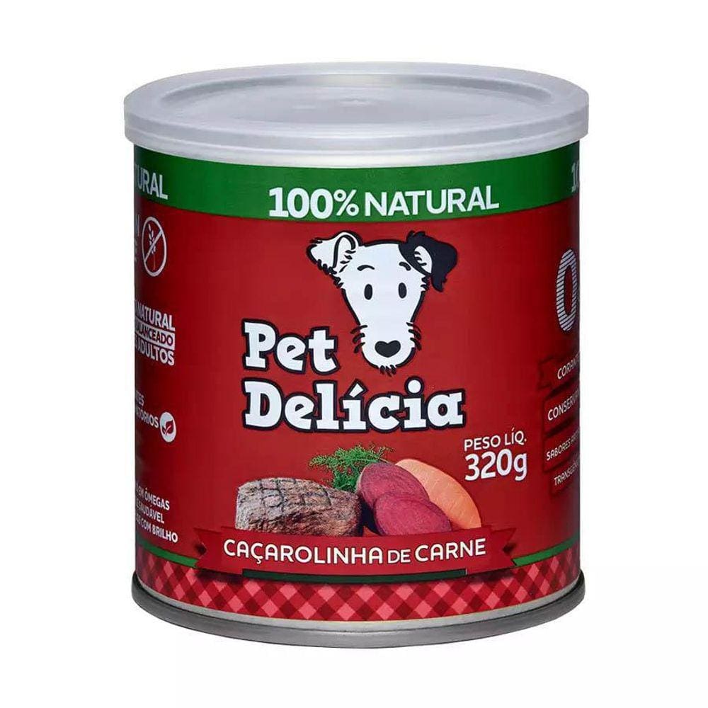 Pet Delícia Lata Caçarolinha De Carne 320G