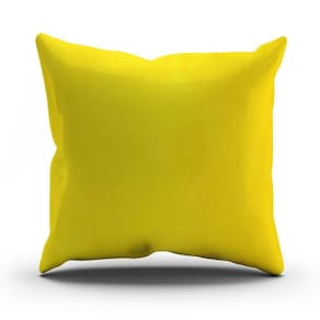 Almofada Cheia Amarela 43X43Cm