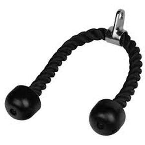 Puxador Triceps Corda Crossover Musculação Preto