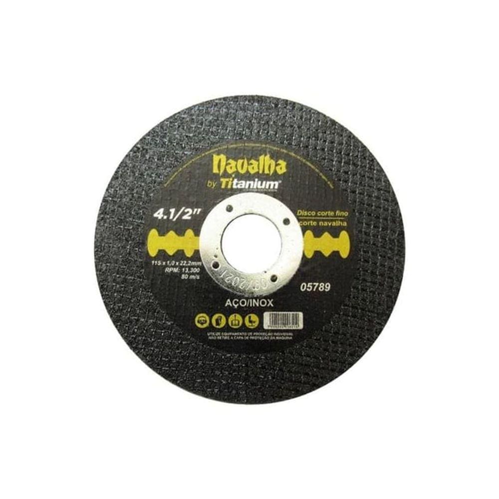 Kit Com 100 Unidades Disco De Corte Fino Navalha 4.1X2x1,0X7/8 Titanium 05789