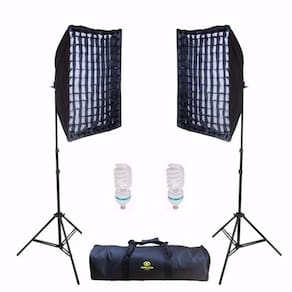 Kit de Iluminação Greika Ágata II Retangular 50x70cm com Luz Contínua 150w 110v