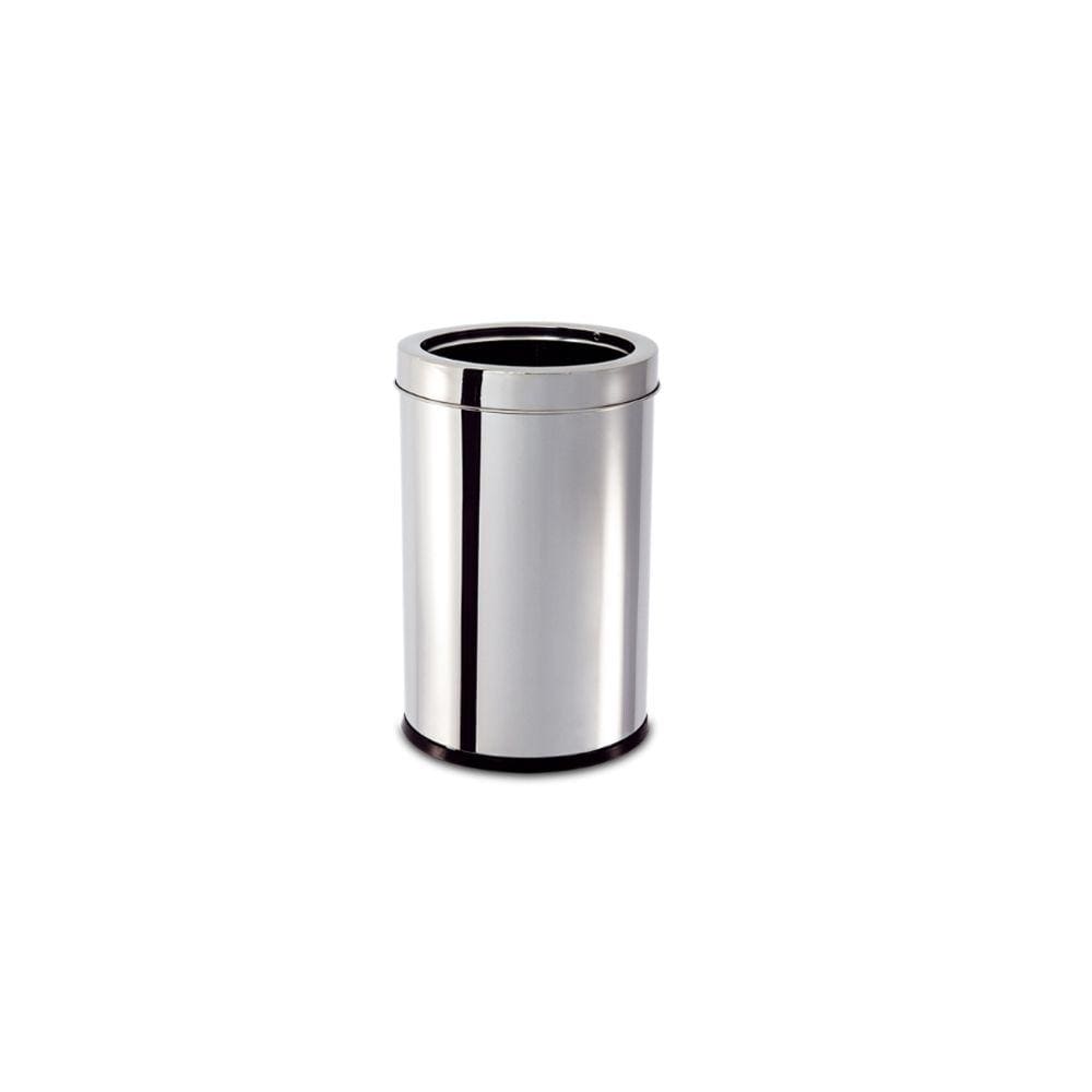 Lixeira inox com aro  decorline lixeiras brinox