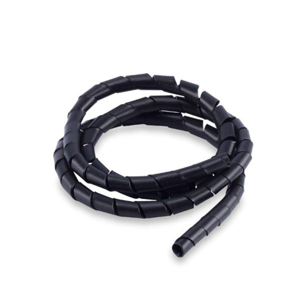 Organizador De Fios E Cabos 12mmx1.5m Forceline Preto