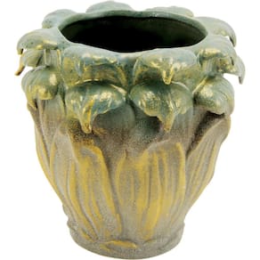 HOME&CO CHRYSO VASO 17x17x17cm CERÂMICA VERDE