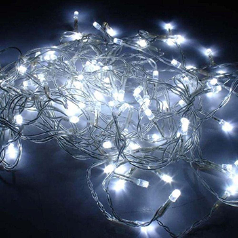 Cascata Pisca Pisca Led Branca 100 Lâmpadas Natal