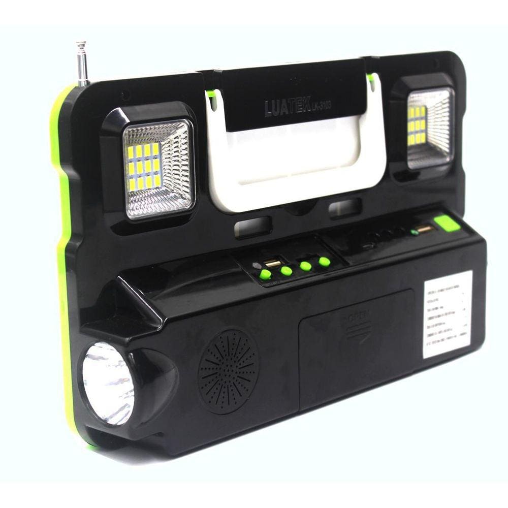 Placa Energia Solar Lampada Led Pra Barraca Camping Pescaria