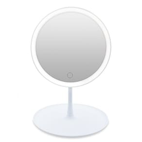Espelho Maquiagem Led Ring Light Touch Makeup Mirror Branco