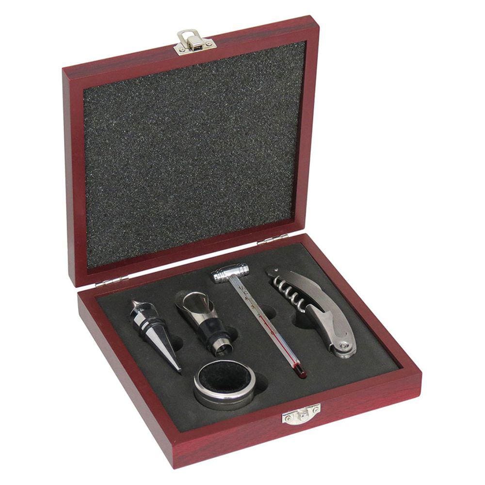 ADONGO JG ACESSÓRIOS VINHO 5x18x18cm INOX 5PÇ