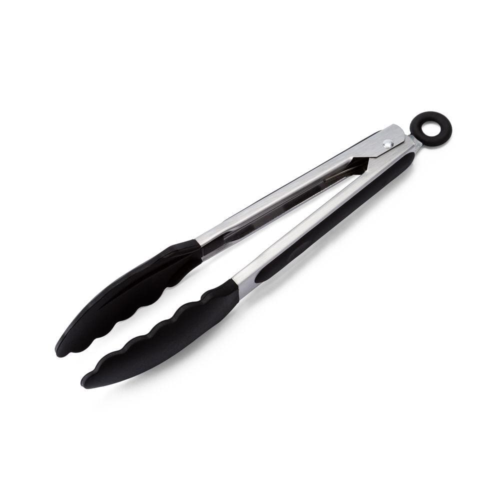Pegador Inox com ponta em silicone preto 23cm Weck