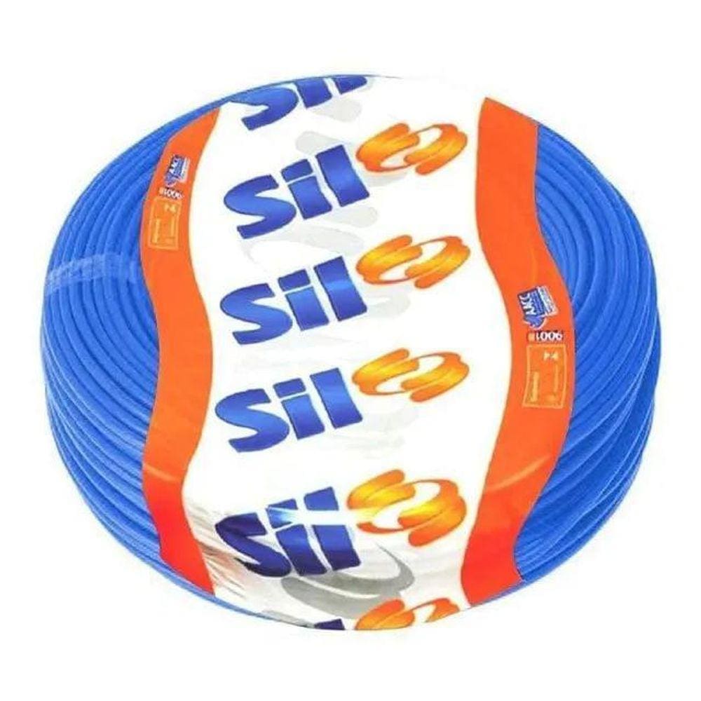 Fio Sólido 1,5Mm2 750V Azul Rolo Com 100M Sil