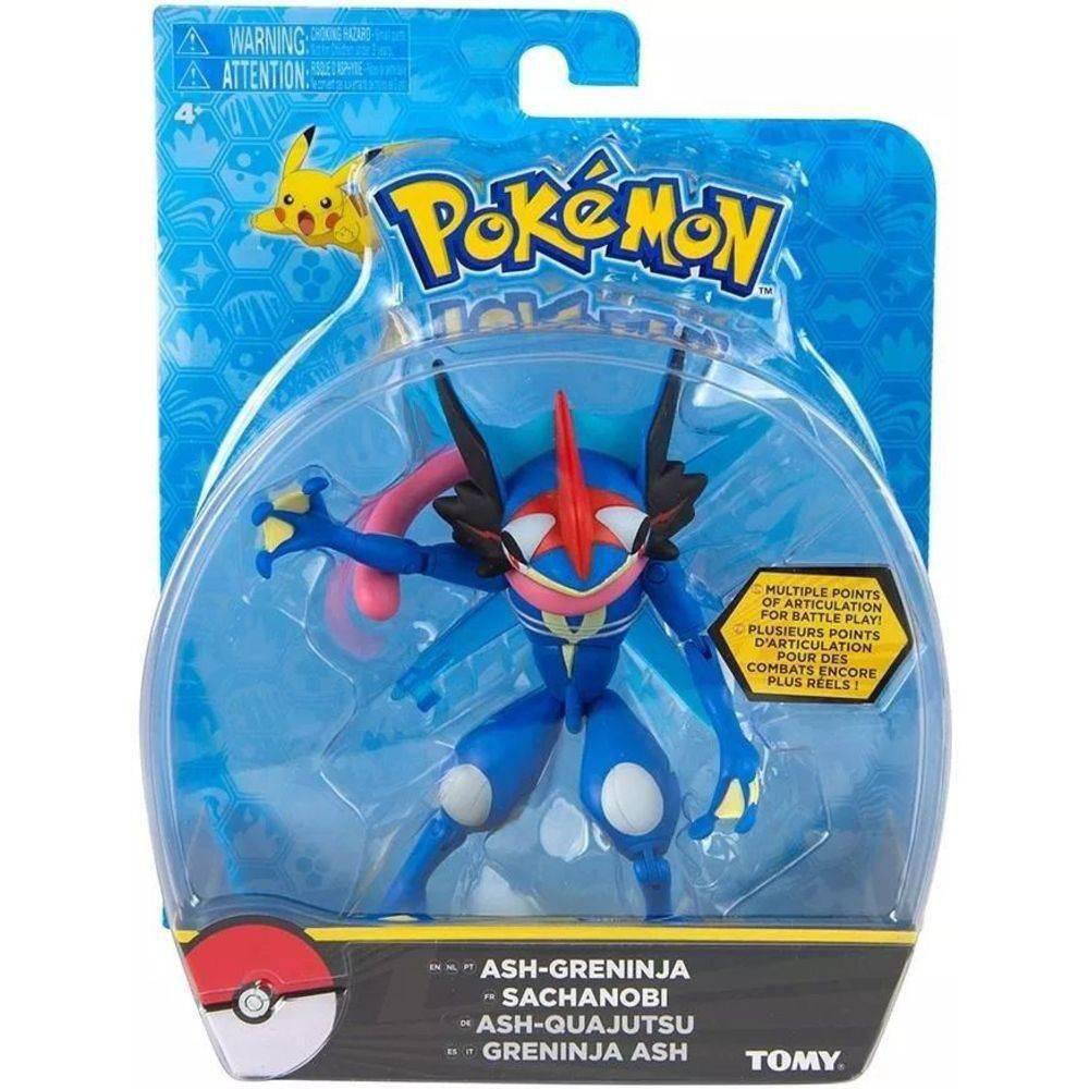 Brinquedo Pokemon Greninja Na Pokebola Boneco Articulado em