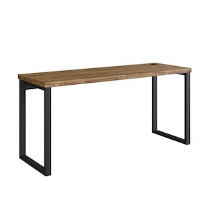 mesa de escritório miguel marrom e preta