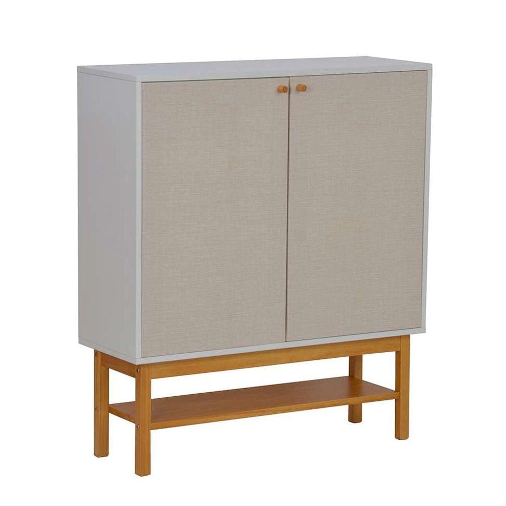 sapateira gáspea 2 pt branca e castanho