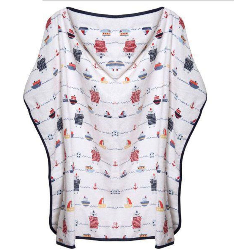 Toalha Infantil Baby Mariner Com Capuz