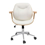 cadeira de escritório diretor giratória antonella branca