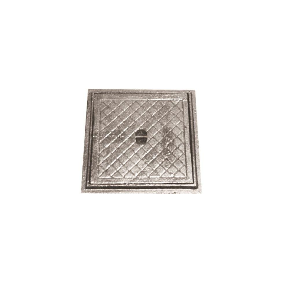 Tampa Tampão de Chão Simples Ferro Fundido Inspeção 60x60cm
