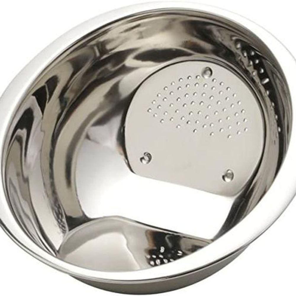 Escorredor De Arroz De Aço Inox Prime Lyor Prata