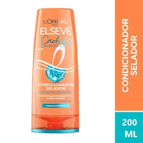 Condicionador Cachos Longos dos Sonhos Selador Elseve Loreal Paris 200ml Nutrição Profunda Ativo Hialurônico Óleo Rícino