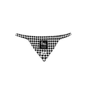 Bandana Pied De Poule para Cachorro Gato Pet Tamanho:G