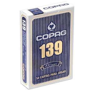 Jogo de Cartas - Baralho para Jogar 139 - Tradicional - Azul - Copag