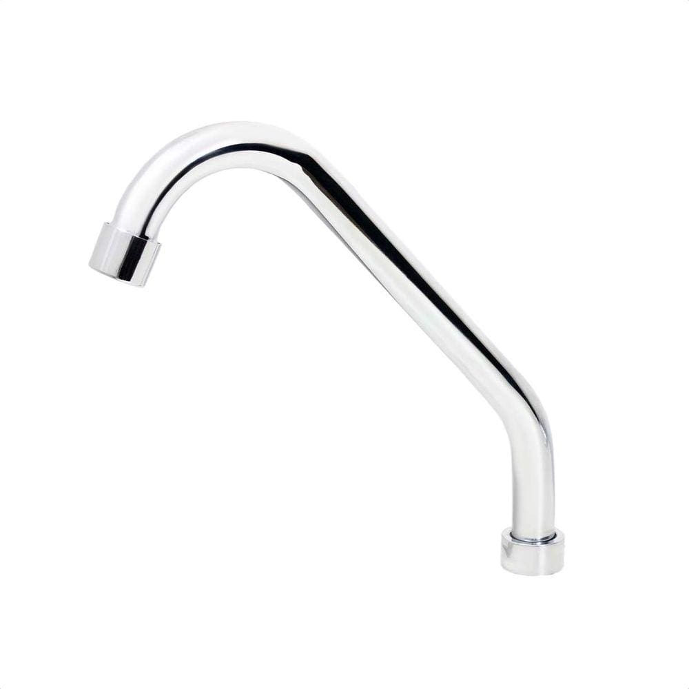 Tubo Bica 3/4 Em Inox Cromado P/ Cozinha E Arejador Fixo