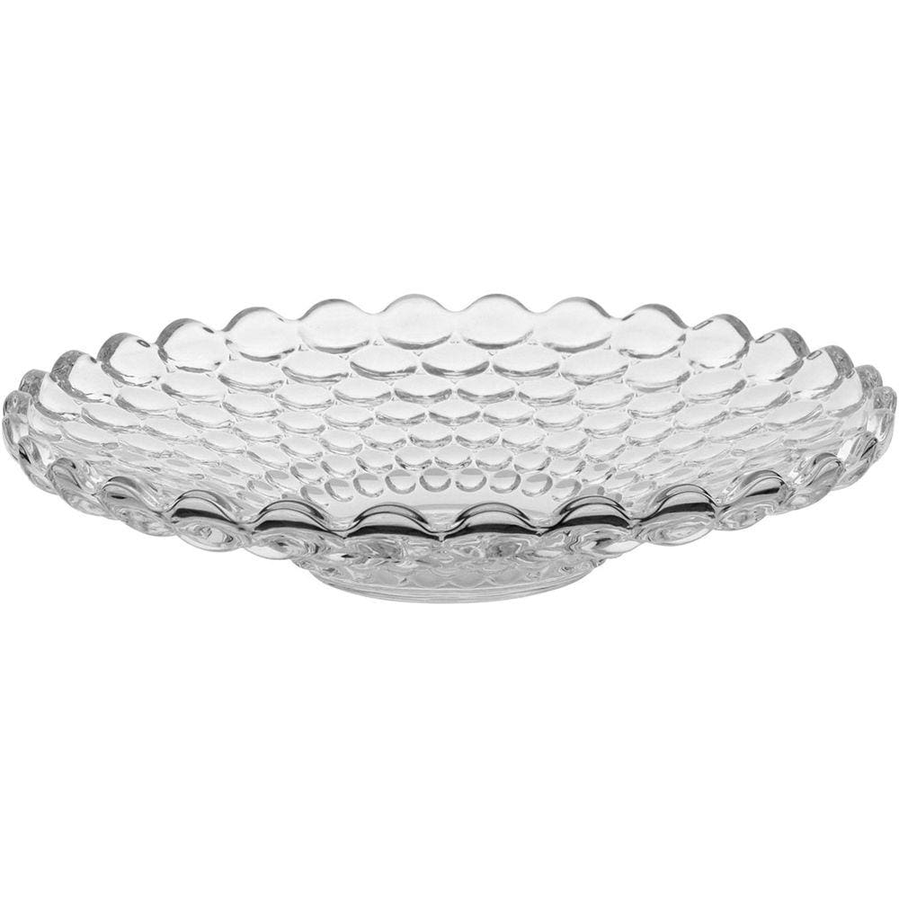 MONTREAL CENTRO MESA 5x24x24cm CRISTAL ECO TRANSP