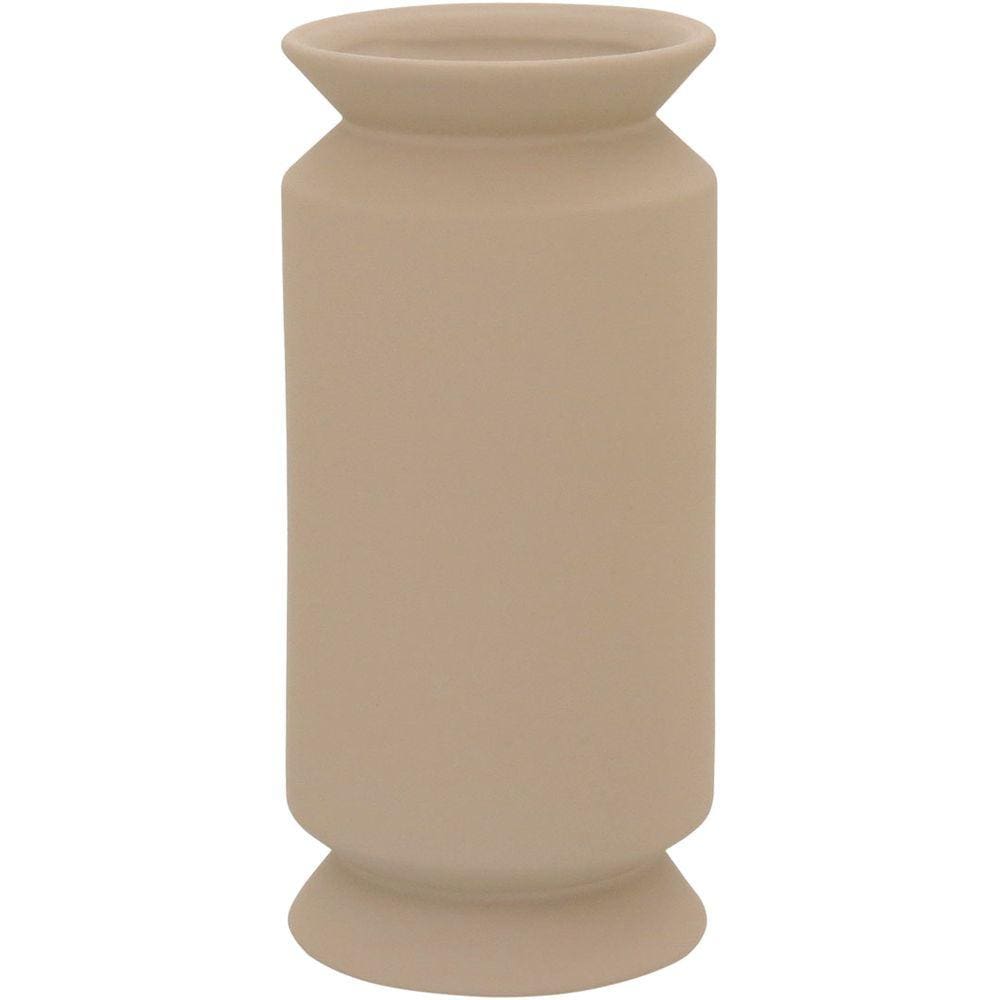 WINNIE VASO 25x12x12cm CERÂMICA BEGE