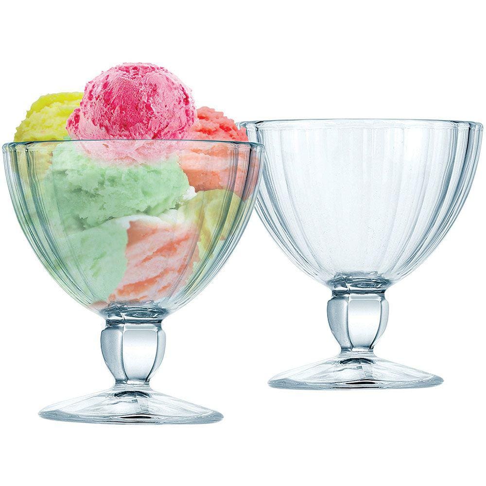 LUMINARC QUADRO TAÇA SOBREMESA 11x10x10cm 300ml VIDRO TRANSP 6PÇ