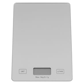 SCALE BALANÇA DIGITAL 2x15x22cm 5Kg VIDRO CINZA