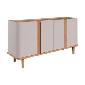 Buffet Cimol Eva c/ 4 Portas Cor Off White c/ Nature