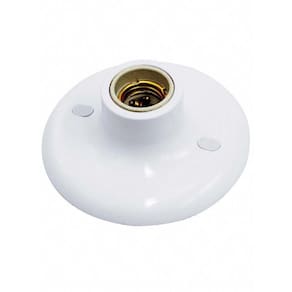 Plafon Porcelana 1X E27 Branco