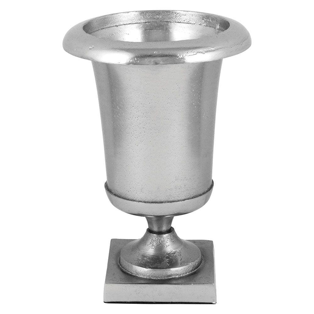 HOME&CO MAYA VASO 23x16x16cm METAL PRATA