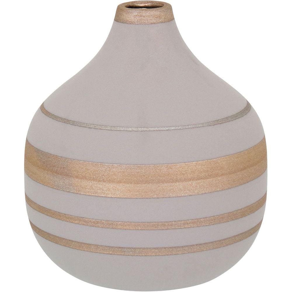 FRITH VASO 18x16x16cm CERÂMICA CINZA