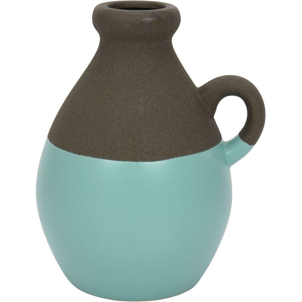 ODIN VASO 20x14x16cm CERÂMICA AZUL