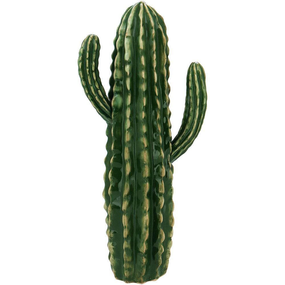 ÁRIDOS ADORNO 71x32x20cm CERÂMICA VERDE CACTUS