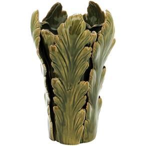 HOME&CO CHERRIE VASO 34x21x21cm CERÂMICA VERDE