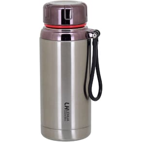 LEHUA GARRAFA TÉRMICA 22x8x8cm 600ml INOX PRATA PAREDE DUPLA