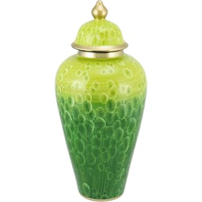 MIDORI POTICHE 48x21x21cm CERÂMICA VERDE