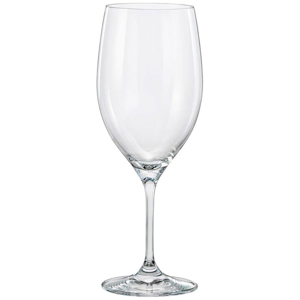 BOHEMIA LINDA TAÇA VINHO 22x8x8cm 450ml CRISTAL TRANSP 6PÇ