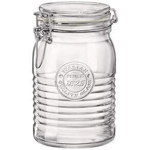 BORMIOLI ROCCO OFFICINA 1825 POTE HERMÉTICO 18x11x11cm 1L VIDRO TRANSP
