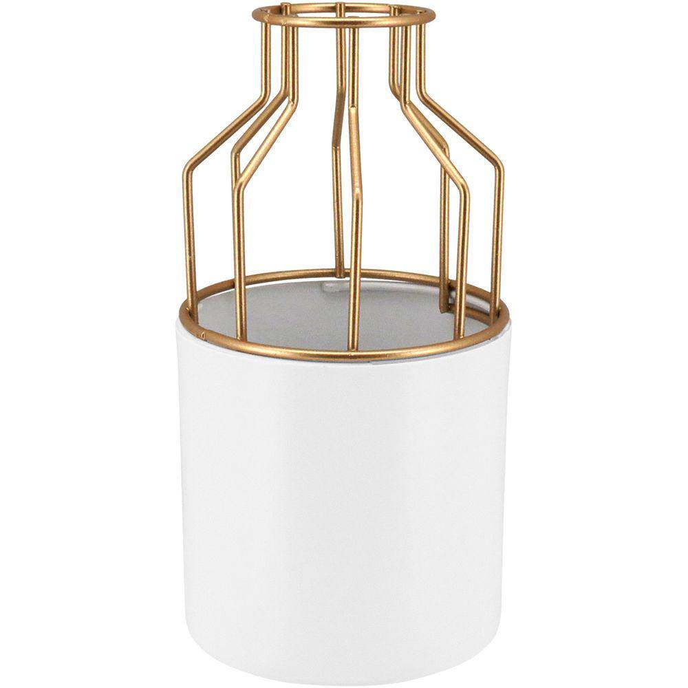 FERRITE ADORNO 22x12x12cm METAL BRANCO