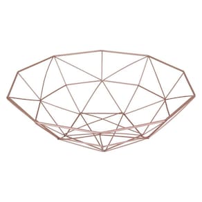 CENTRO MESA 11x40x40cm METAL ROSE