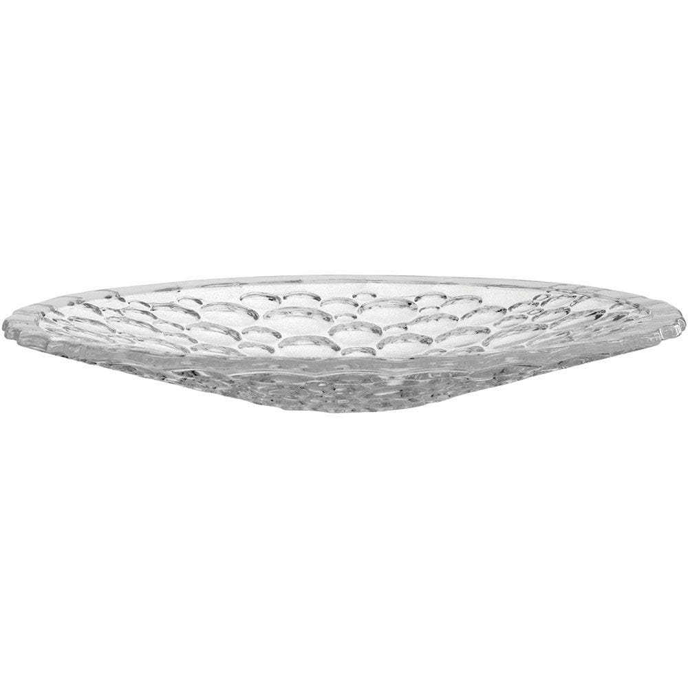 DUCALE CENTRO MESA 5x38x38cm CRISTAL ECO TRANSP