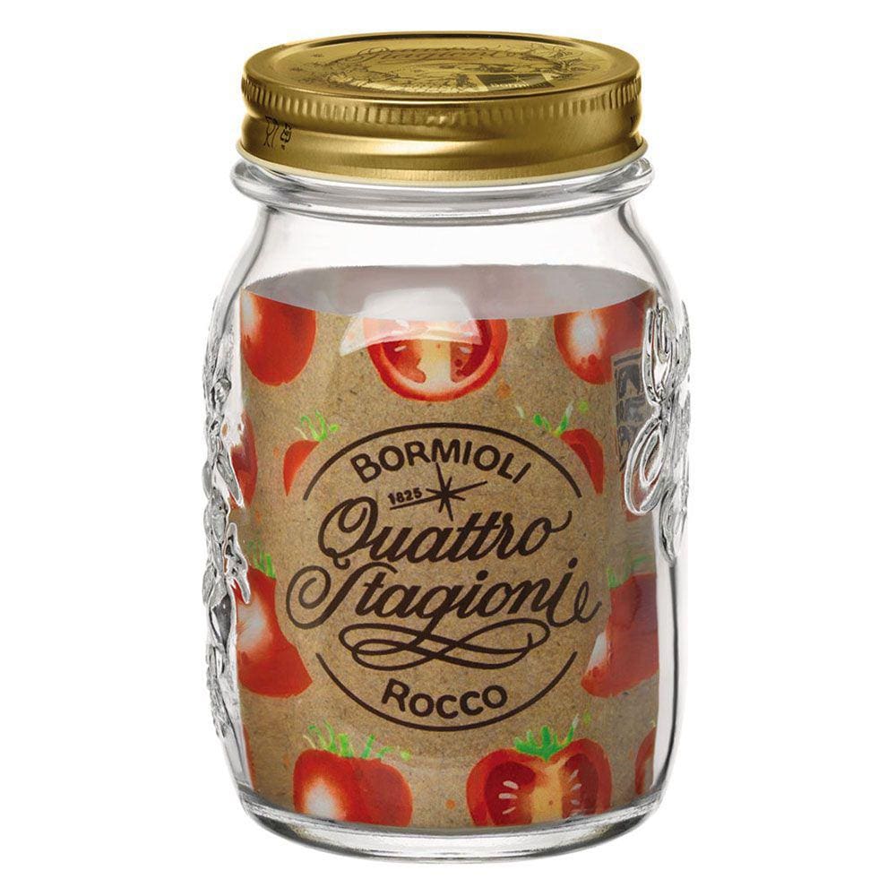 BORMIOLI ROCCO QSTAGIONI POTE 14x9x9cm 500ml VIDRO TRANSP TAMPA METAL