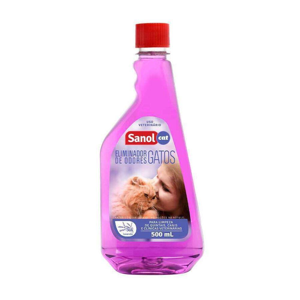 Eliminador De Odores Sanol Gato 500 Ml (Refil)