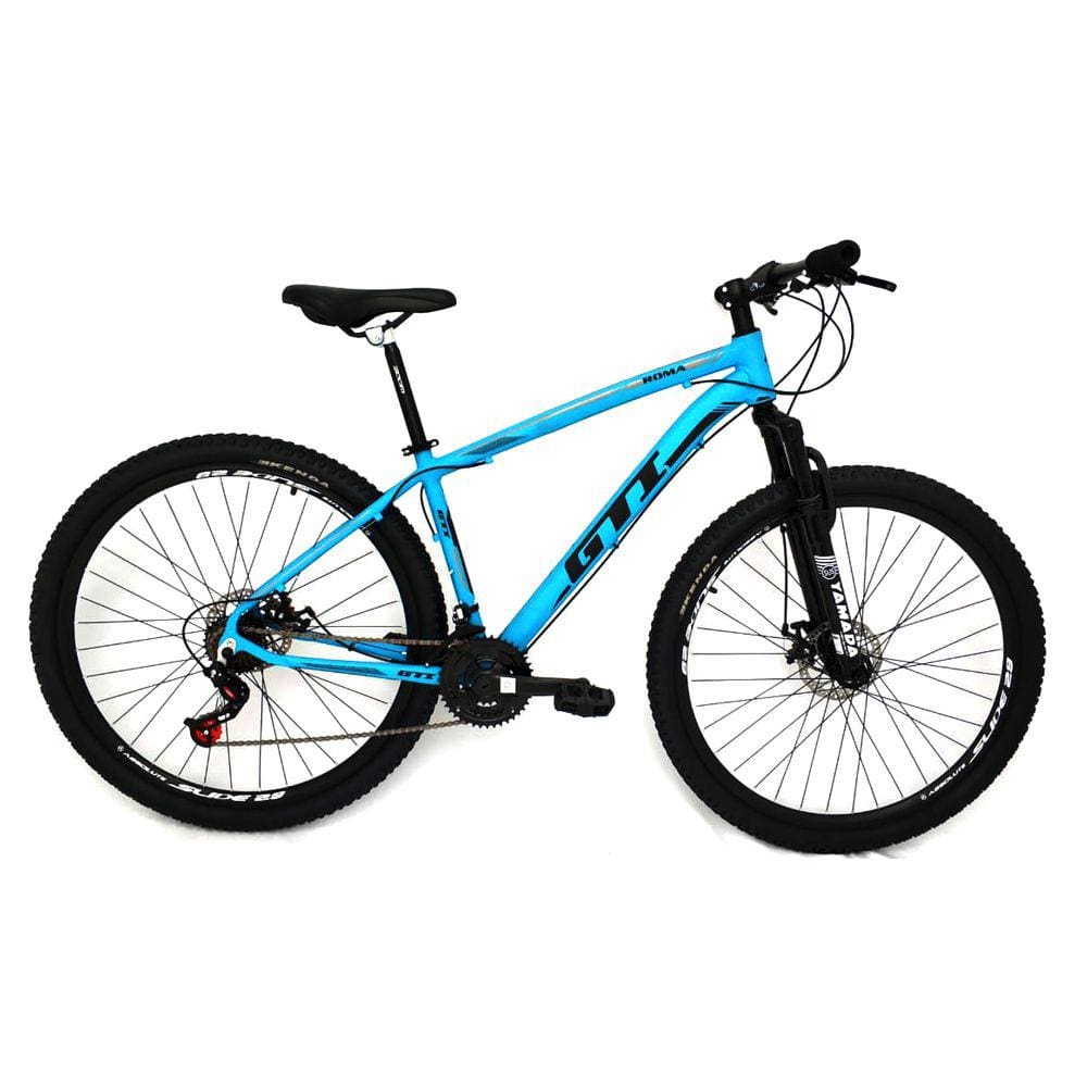 Bicicleta GTI Roma Aro 29 Quadro 19 Alumínio Azul 24V .