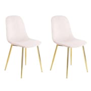 conjunto com 2 cadeiras sindy rosa pernas cromadas