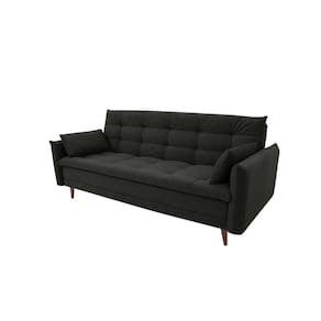 sofá-cama casal 3 lugares marília suede grafite