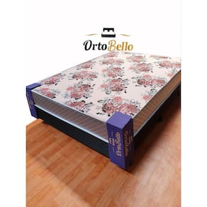 Cama Box Casal D28 Lisboa Floral Resistente Camada Extra de Espuma