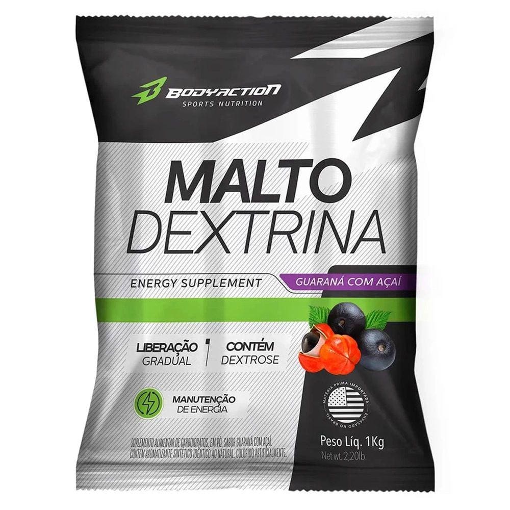 Maltodextrina Guarana E Acai 1Kg Refil - Bodyaction